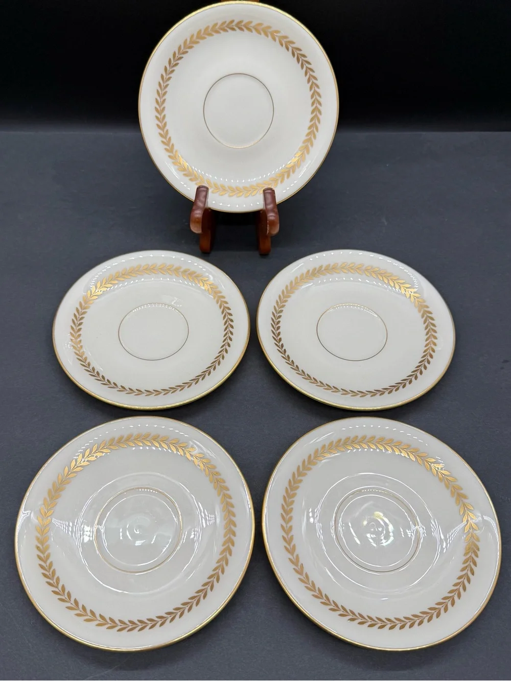 Lenox Imperial China Ivory Gold USA Saucer 5 3/4